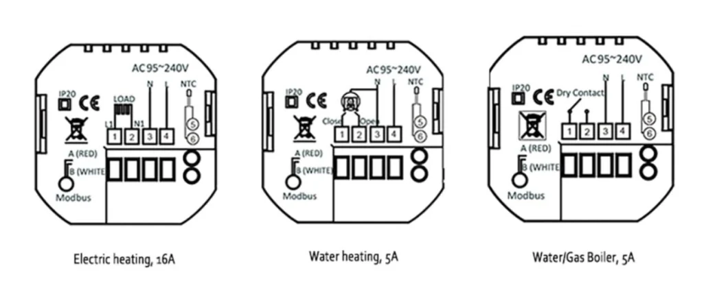 Smart Weekly Programmable LCD Room Thermostat for Heating and Cooling HVAC System