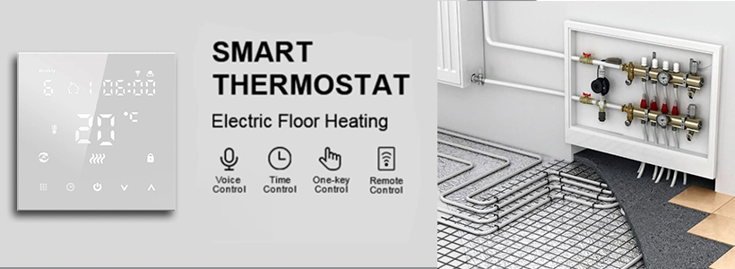 Smart Heater All Glass Panel Digital Touch Control Programmable Heating Floor Thermostat